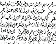 صفحة من القرآن خطها أديب بالخط الديواني  (الجزيرة نت) 
