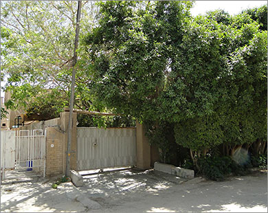 جانب من بيت الشاعر محمد مهدي الجواهري في منطقة القادسية ببغداد (الجزيرة نت)