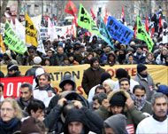 مسألة المهاجرين من القضايا الشائكة التي تثير نقاشا بالمجتمع الفرنسي (الفرنسية-أرشيف)