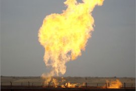 إنفجار انبوب الغاز بالعريش