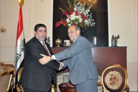 وزير العمل العراقي نصار الربيعي خلال إستقباله لوزر القوى العاملة الم
