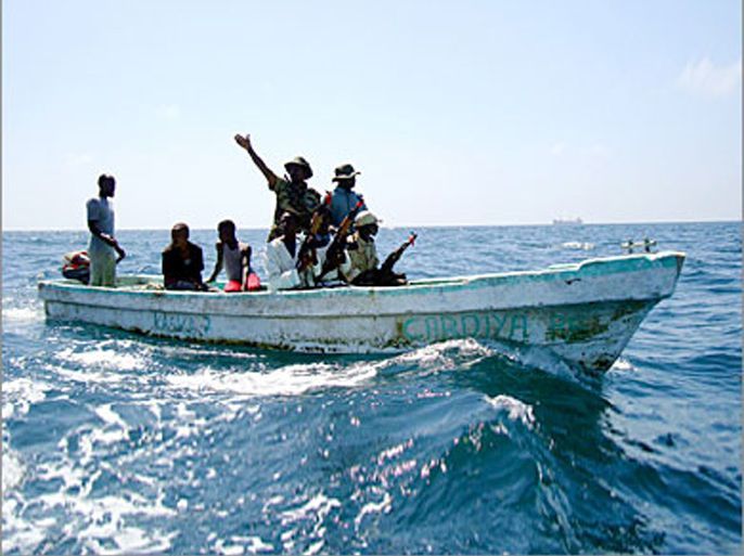 REUTERS/ Somali coastguards patrol the Indian Ocean waters near the capital Mogadishu in this December 6, 2009 file photo. Pirate activity has risen steadily. The first three months of 2011 were the worst on record, the EU says, with 77 attacks and hijackings -- up from only 36 in the same period of 2010. The pirates have started using hijacked vessels -- including giant tankers the size of skyscrapers -- as mother ships, so they can operate throughout the stormy monsoon season and far