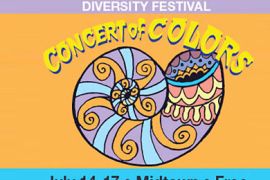 ملصق مهرجان موسيقى الألوان