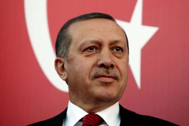 r_Turkey's Prime Minister Recep Tayyip Erdogan attends a rally to welcome him to Lebanon in al-Kouachra village, northern Lebanon, November 24, 2010.