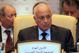 Arab League Secretary General Nabil al-Arabi attends a meeting of the committee of Arab foreign ministers in Doha on October 30, 2011 to discuss the progress of the Palestinian demand for state membership in the United Nation. AFP PHOTO/KARIM JAAFAR