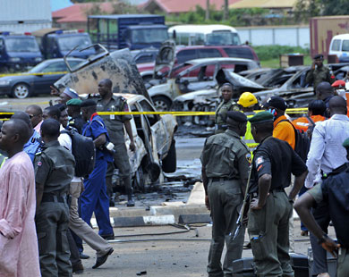 تفجير سابق لمقر الشرطة الرئيسي في العاصمة النيجيرية أبوجا (الأوروبية)