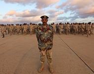عرض عسكري بمناسبة إعلان تشكيل الجيش الوطني الليبي في بنعازي في 8 ديسمبر/كانون الأول الجاري (الفرنسية) 