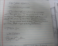 رسالة من سجين أميركي إلى المركز الإسلامي لنشر الإسلام الذي أسسه الشيخ ديدات (الجزيرة نت)