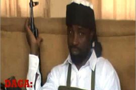 is still picture posted on January 26, 2012 on YouTube reportedly shows Abubakar Shekau, the leader of Nigeria's Boko Haram Islamist militants, dressed