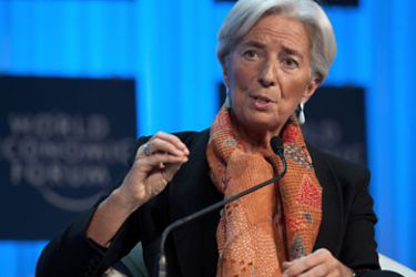 epa03082733 International Monetary Fund (IMF) chief Christine