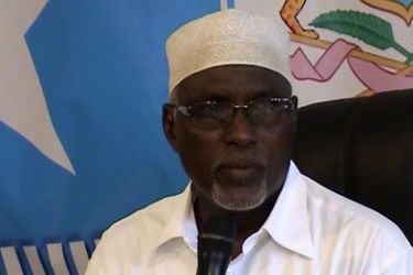 رئيس البرلمان الصومالي الجديد المنتخب مدوبي نونو محمد وقد حصل على أغلبية كبيرة من أصوات النواب