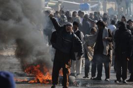An Afghan youth shouts anti-US slogans during a protest against Koran desecration in Kabul on February 22, 2012. Shots were fired into a crowd of anti-US demonstrators trying to march on the centre of the capital Kabul on February 22, wounding at least three people, an AFP photographer said.
