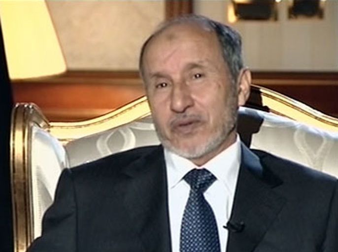 مصطفى عبد الجليل - رئيس المجلس الوطني الانتقالي في ليبيا - بلا حدود 15/2/2012