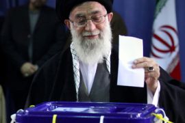 A handout picture from the official website of the Iranian Supreme Leader Ayatollah Ali Khamenei shows him casting his ballot during a parliamentary vote in Tehran on March 2, 2012. Iran voted for a new parliament in the first nationwide elections since a bitterly contested 2009 poll that returned President Mahmoud Ahmadinejad to power, posing a new test of his support among conservatives.