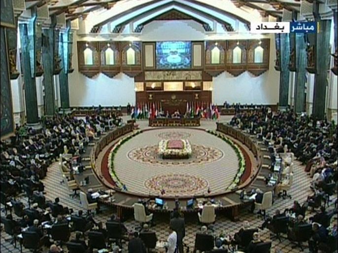 وقائع الجلسة الإقتتاحية للقمة العربية الثالثة والعشرين في العاصمة العراقية بغداد