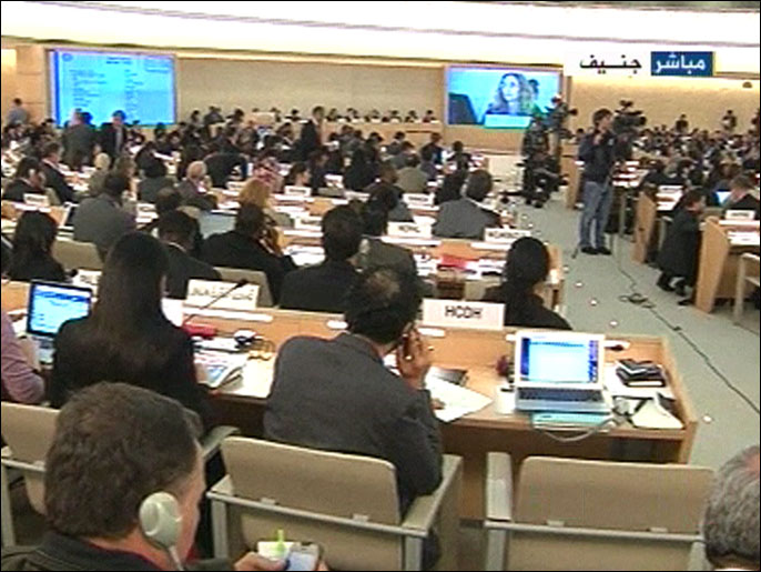 جلسة خاصة لمجلس حقوق الإنسان التابع للأمم المتحدة لبحث الأوضاع في سوريا (الجزيرة)