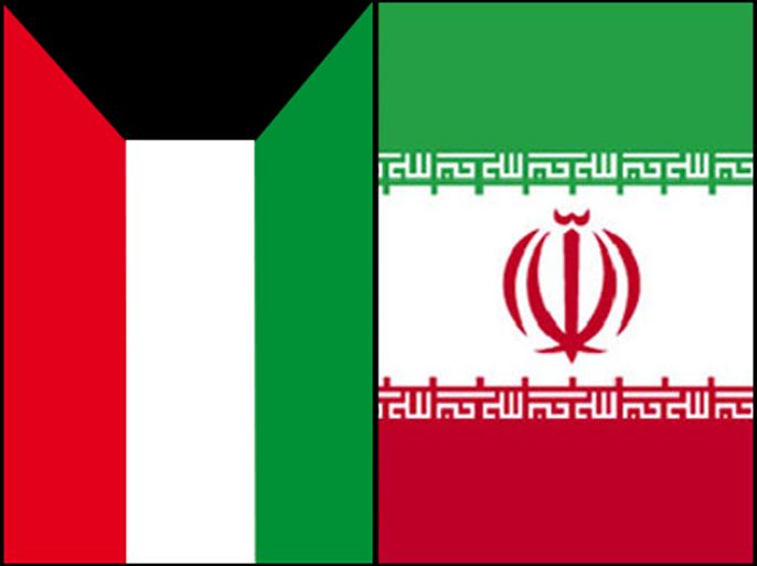 العلم الكويتي + العلم الإيراني