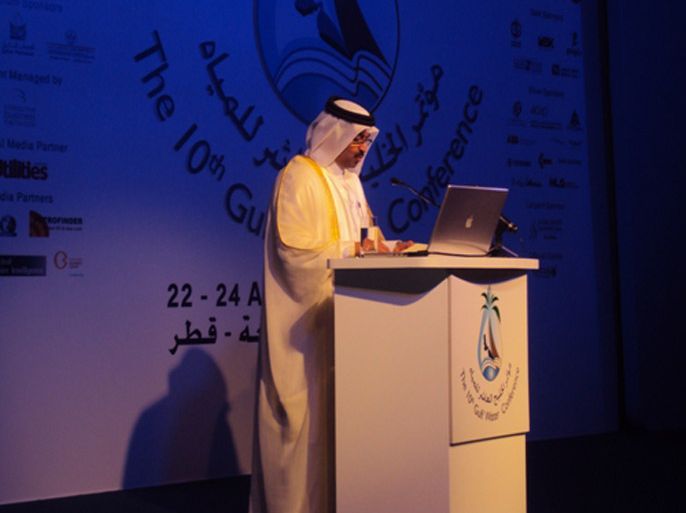 السادة لدى إلقائه كلمة خلال افتتاح مؤتمر المياه الخليجي