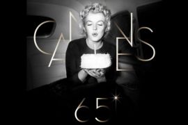 This handout picture released by the Cannes film festival shows the official poster of the 65th International Cannes film, made of a photo of Marilyn Monroe taken from her movie "Some Like It Hot". Films by Canadian director David Cronenberg, Briton Ken Loach and Austrian Michael Haneke will compete for gold at the 65th Cannes Film Festival, organisers said on April 19, 2012.