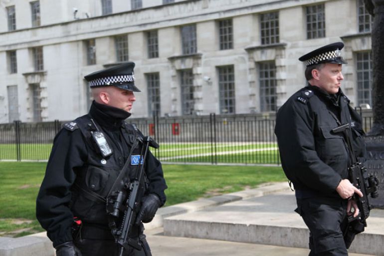 شرطة مكافحة الارهاب بوسط لندن