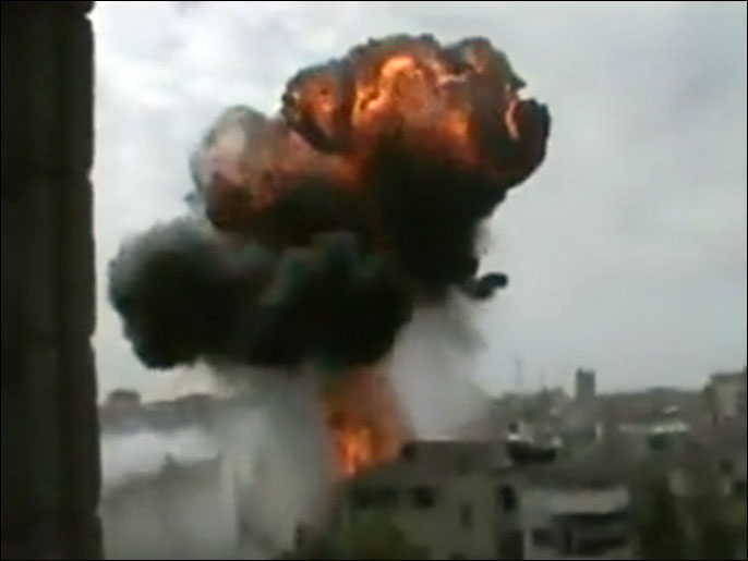 ناشطون: أحياء بحمص تعرضت للقصف(الجزيرة نت)