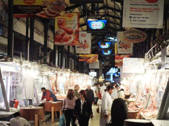 سوق اللحوم الرئيس في أثينا
