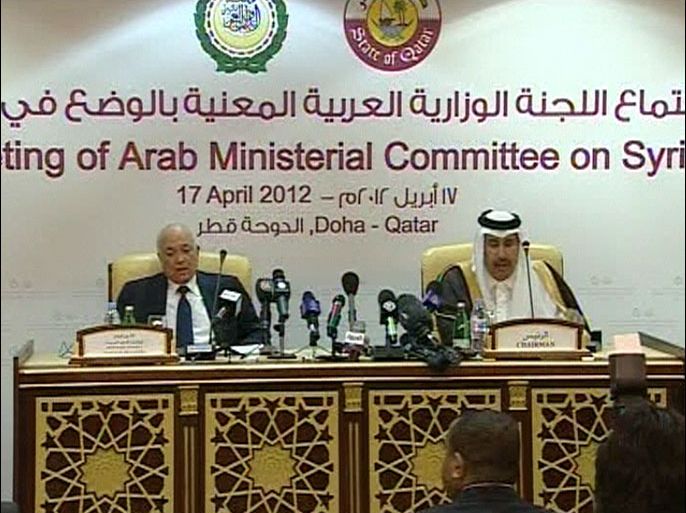 مؤتمر صحفي يتناول أعمال اللجنة الوزارية العربية المنعقدة في الدوحة بشأن تطورات الأوضاع في سوريا