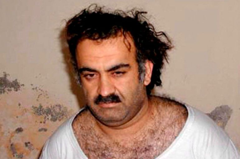 epa03171116 (FILE) A handout photo obtained 01 March 2003, showing Al-Qaeda operative Khalid Sheikh Mohammed shortly after his capture, in Rawalpindi, Pakistan. Reports published 04 April 2012 state that five suspected al-Qaeda militants accused of planning the 9/11 terror attacks will face trial in USA. The five militants, including Khalid Sheikh Mohammed,