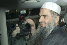 ondon, Greater London, UNITED KINGDOM : Radical Islamist cleric Abu Qatada sits in a car as he is driven away from a Special Immigration Appeals Hearing at the High Court in London on April 17, 2012 to jail after being re-arrested. British authorities re-arrested Abu Qatada on April 17 and began a fresh bid to deport him, saying they had resolved concerns about his treatment in Jordan. AFP PHOTO / MIGUEL MEDINA