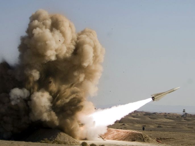 epa02454668 An undated photo released by the Iranian army on 18 November 2010 shows the launching of a Shahin (Hawk) anti-aircraft missile during an Iranian armed forces manoeuver on the outskirts of the city of