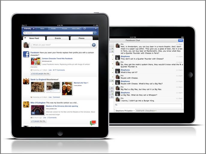 تحديث فيسبوك لآيباد يدعم شاشة "ريتينا"