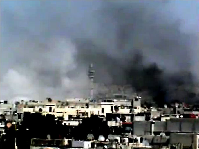 انفجارات عدة سمع دويها في دمشق وحمص ودرعا (الفرنسية)