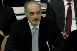بشار الجعفري مندوب سوريا أمام الجمعية العامة للأمم المتحدة