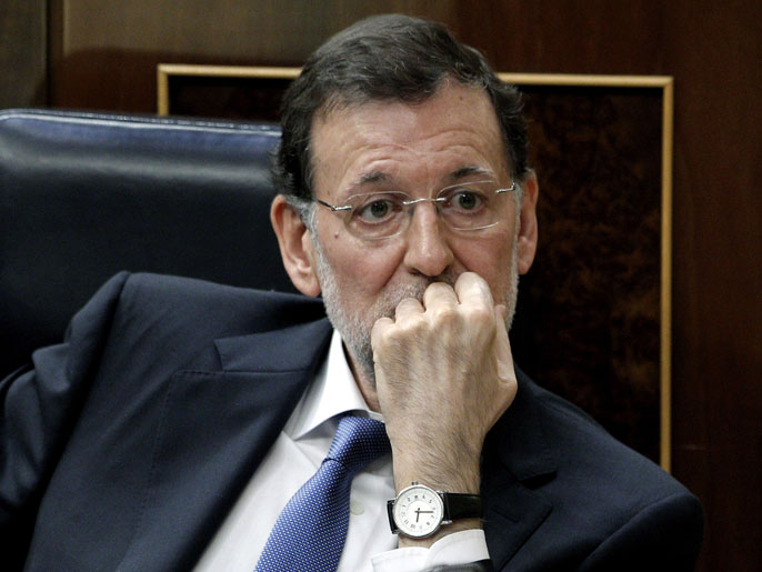‪البرلمان الإسباني منح حكومة راخوي‬ (الأوروبية)