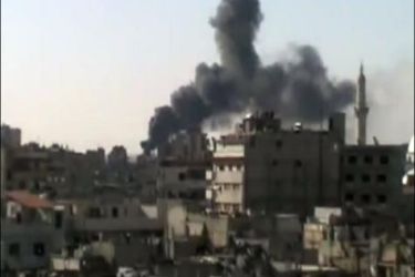 قصف على حي الخالدية بحمص