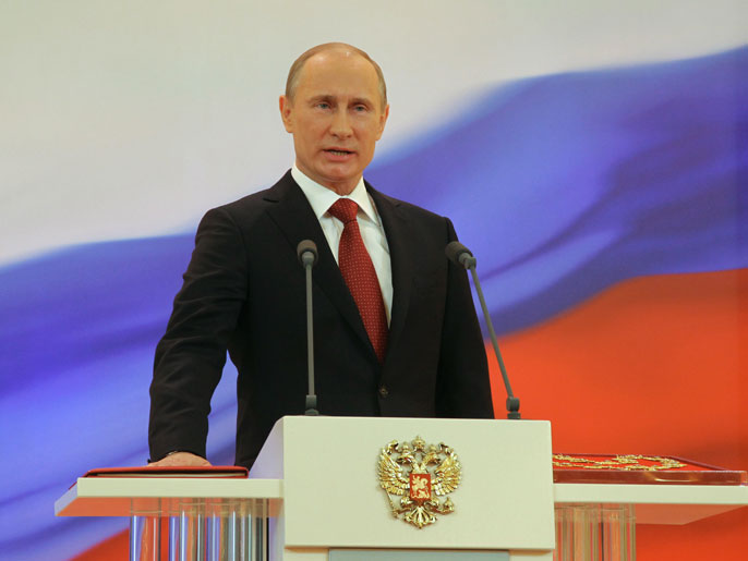 ‪بوتين رفض الاتهامات التي توجّه إلى بلاده بشأن تأمينها مظلة للأسد‬ (الأوروبية-أرشيف)