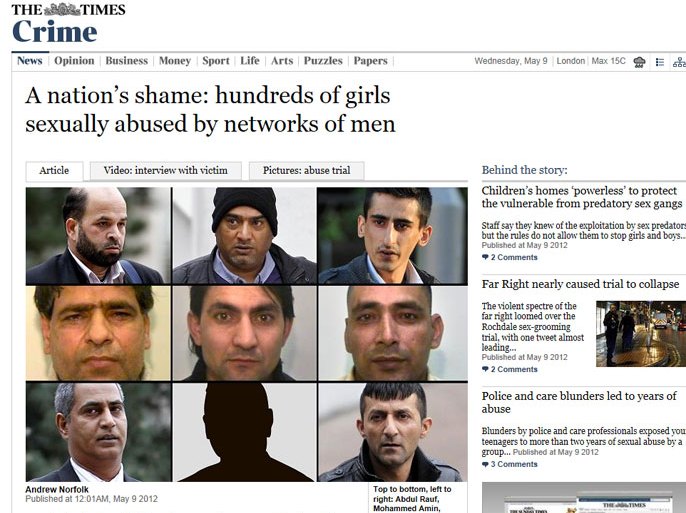 شبكة متهمة باستغلال الفتيات في بريطانيا تايمز
