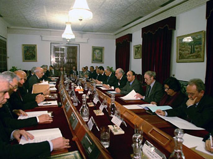 epa02539566 a general view showing the start of the first government ministers' meeting in tunis january 20,2011. (وكالة الأنباء الأوروبية)