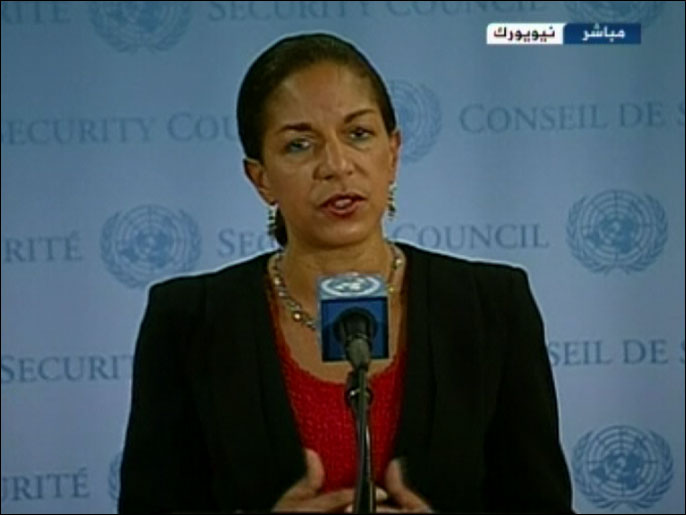 ‪رايس: إما أن يتم تنفيذ خطة أنان أو يتحمل مجلس الأمن مسؤولياته وإما وقوع الأسوأ‬   (الجزيرة)