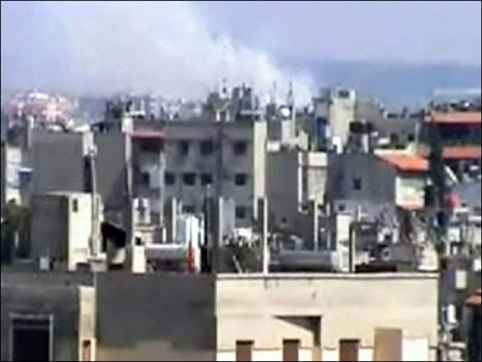 الجيش السوري واصل قصفه للمدن رغم وجود المراقبين الدوليين (صور بثها ناشطون عبر الإنترنت)