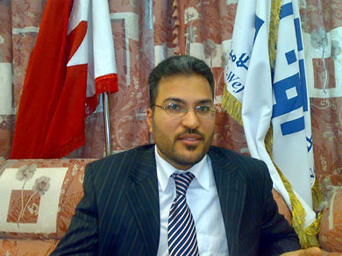 خليل المرزوق المساعد السياسي للأمين العام لجبهة الوفاق البحرينية المعارضة