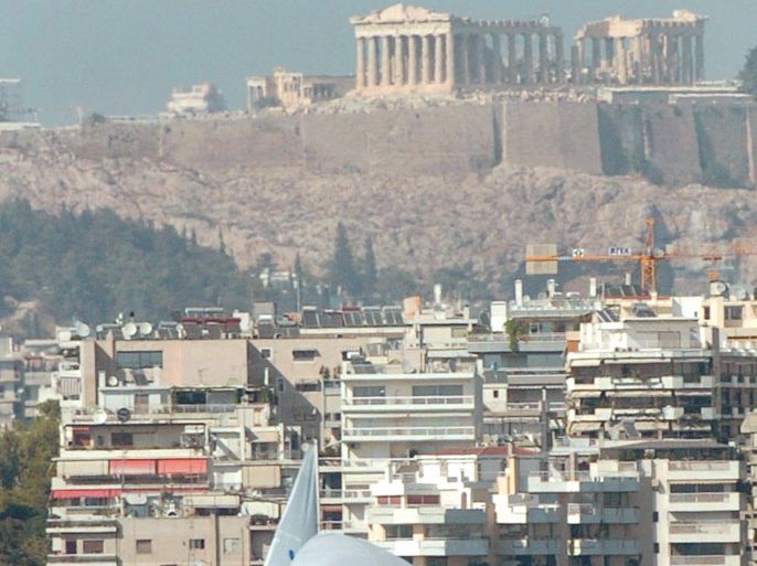 epa000252712 Greece's most famous landmark, the Parthenon on Acropolis