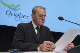 ROG01 - Quebec City, Quebec, CANADA : Jacques Rogge president of the International Olympic Committee on May 23, 2012 before the meeting of the IOC EB and the Summer Olympic International Federation in Quebec City, Quebec. The SportAccord Convention is the world's premier annual event at the service of sport, focused on driving positive change internationally, and dedicated to engaging rights holders, organising committees, cities, businesses and other organisations in the development of sport