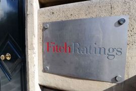 MAR03 - Paris, Paris, FRANCE : (FILES) - A file picture shows the entrance of Fitch ratings agency on August 8, 2011 in Paris. Fitch Ratings on May 17, 2012 slashed Greece's credit rating to CCC "vulnerable to default" over the increased risk that the country would be forced to leave the eurozone.AFP PHOTO MIGUEL MEDINA