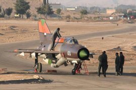 handout picture obtained from Ammon News and supplied by Syrian activists shows the Syrian air force Russian-made MiG-21 plane that a pilot landed with in the King Hussein military base in Mafraq in northern Jordan on June 21, 2012. Jordan granted political asylum to the Syrian pilot, identified by Syrian authories as Colonel Hassan Merei al-Hamade, hours after he landed his jet in the base, in the first such defection in the 15-month Syrian revolt. AFP PHOTO/HO/AMMON NEWS == RESTRICTED TO EDITORIAL USE - MANDATORY CREDIT "AFP PHOTO / HO / AMMON NEWS " - NO MARKETING NO ADVERTISING CAMPAIGNS - DISTRIBUTED AS A SERVICE TO CLIENTS ==