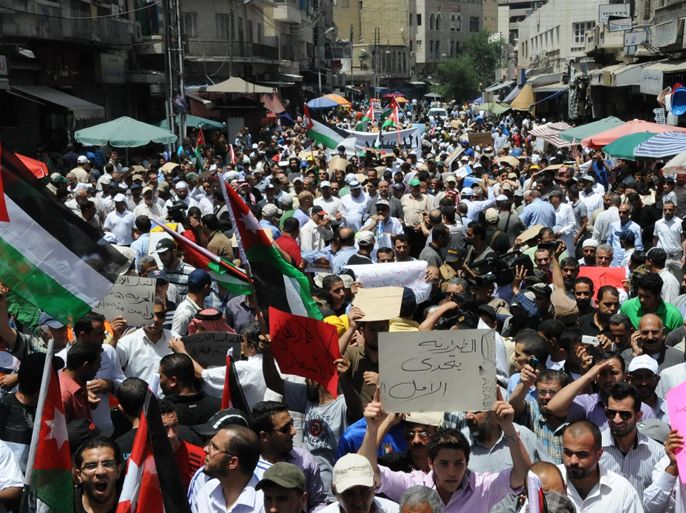 من مسيرة الجمعة اليوم وسط عمان