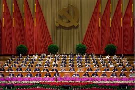 A general view shows delegates seated during the opening ceremony of the 11th Beijing Municipal People's Congress in Beijing on June 29, 2012. The Beijing Municipal People's Congress follows the guidance of the local Chinese Communist Party (CCP) in issuing administrative orders, collecting taxes, determining the budget, and implementing economic plans. AFP PHOTO / Ed Jones