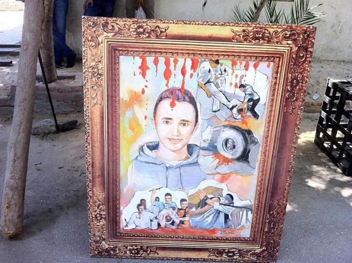 خالد سعيد يتصدر لوحة تصور بعض حالات التعذيب في عهد الرئيس المخلوع حسني مبارك