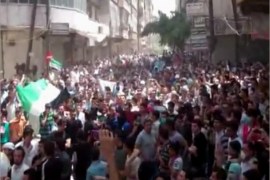 مظاهرات حاشدة في مدن عدة سورية