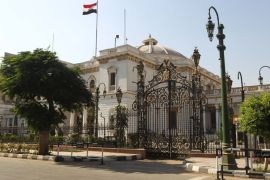 A picture taken on June 14, 2012 show the parliament building in central Cairo, as Egypt's top constitutional court ruled the whole Islamist-dominated parliament illegitimate, paving the way for the military to resume legislative powers, state media and a military source said. AFP